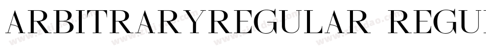 ArbitraryRegular Regular字体转换